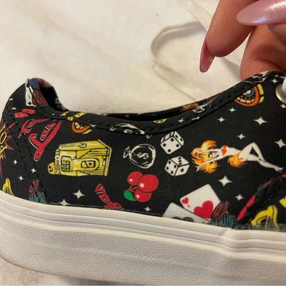 Limited Edition Las Vegas Vans Size 8.5 Women’s Size 7 Men’s Sneaker Shoes - Picture 10 of 13
